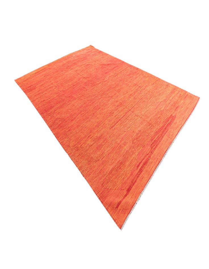 Detail image of  6' 9 x 9' 8  Hand Woven Kilim Modern Wool Rug