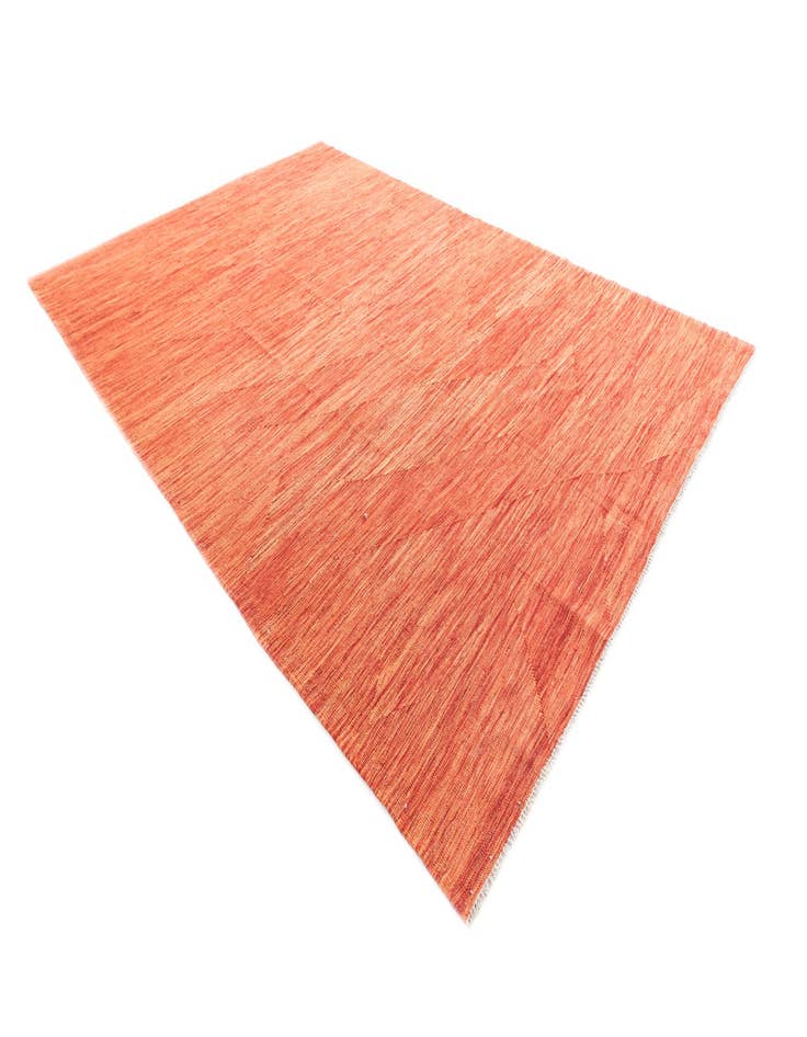 Detail image of  6' 8 x 9' 9  Hand Woven Kilim Modern Wool Rug