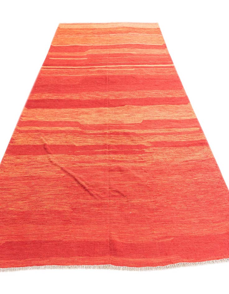 Detail image of  6' 8 x 9' 7  Hand Woven Kilim Modern Wool Rug