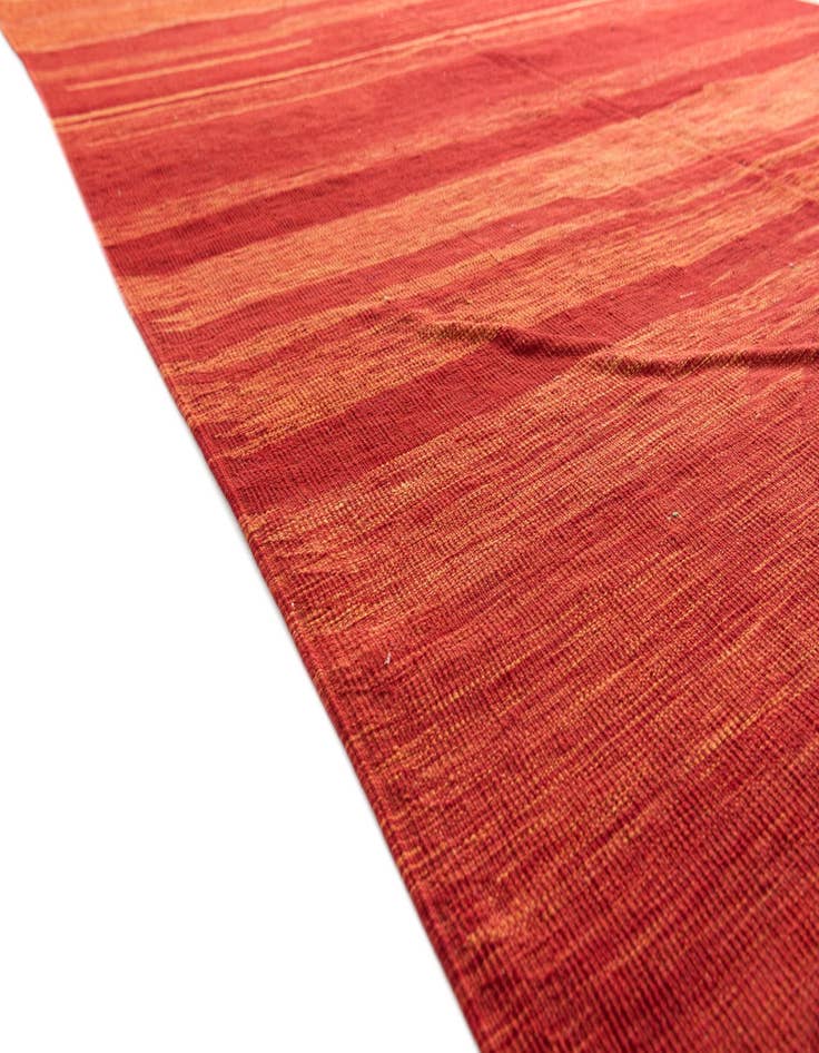 Detail image of  6' 8 x 9' 7  Hand Woven Kilim Modern Wool Rug