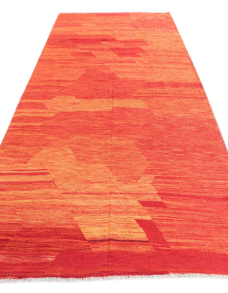 Detail image of  6' 10 x 9' 8  Hand Woven Kilim Modern Wool Rug