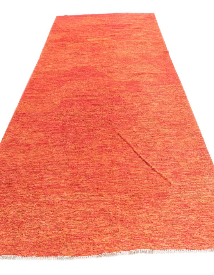 Detail image of  6' 5 x 9' 8  Hand Woven Kilim Modern Wool Rug