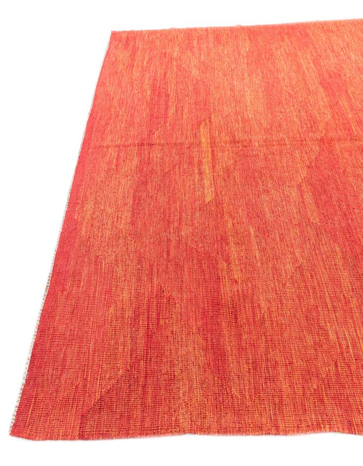 Detail image of  6' 5 x 9' 8  Hand Woven Kilim Modern Wool Rug