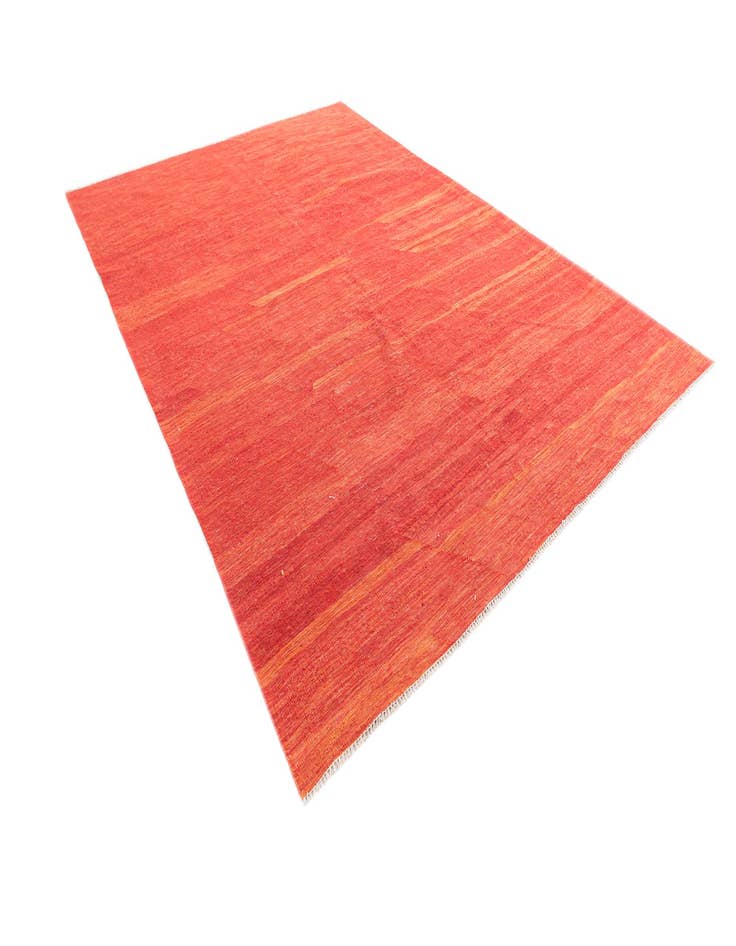 Detail image of  6' 10 x 9' 7  Hand Woven Kilim Modern Wool Rug