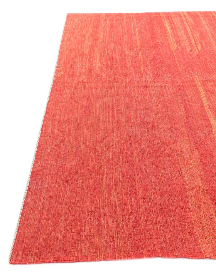 Detail image of  6' 10 x 9' 7  Hand Woven Kilim Modern Wool Rug