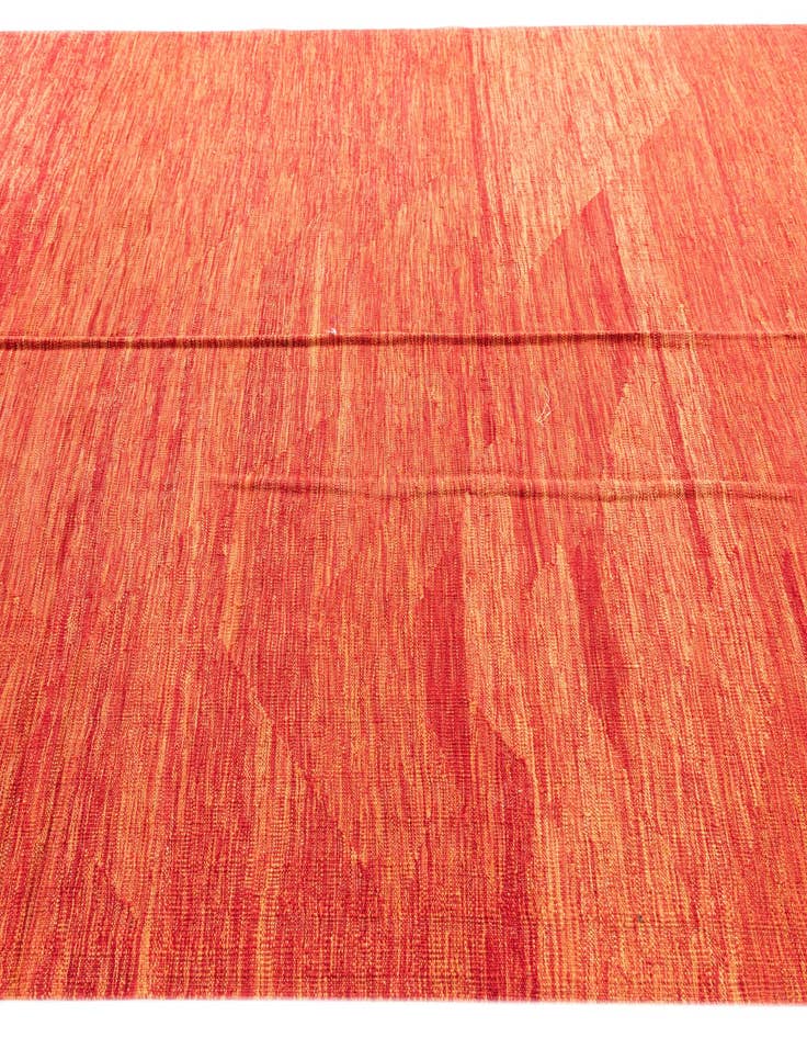 Detail image of  6' 7 x 10'  Hand Woven Kilim Modern Wool Rug