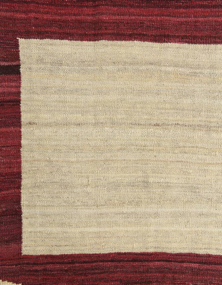 Detail image of  4' 3 x 5' 9  Hand Woven Kilim Modern Wool Rug