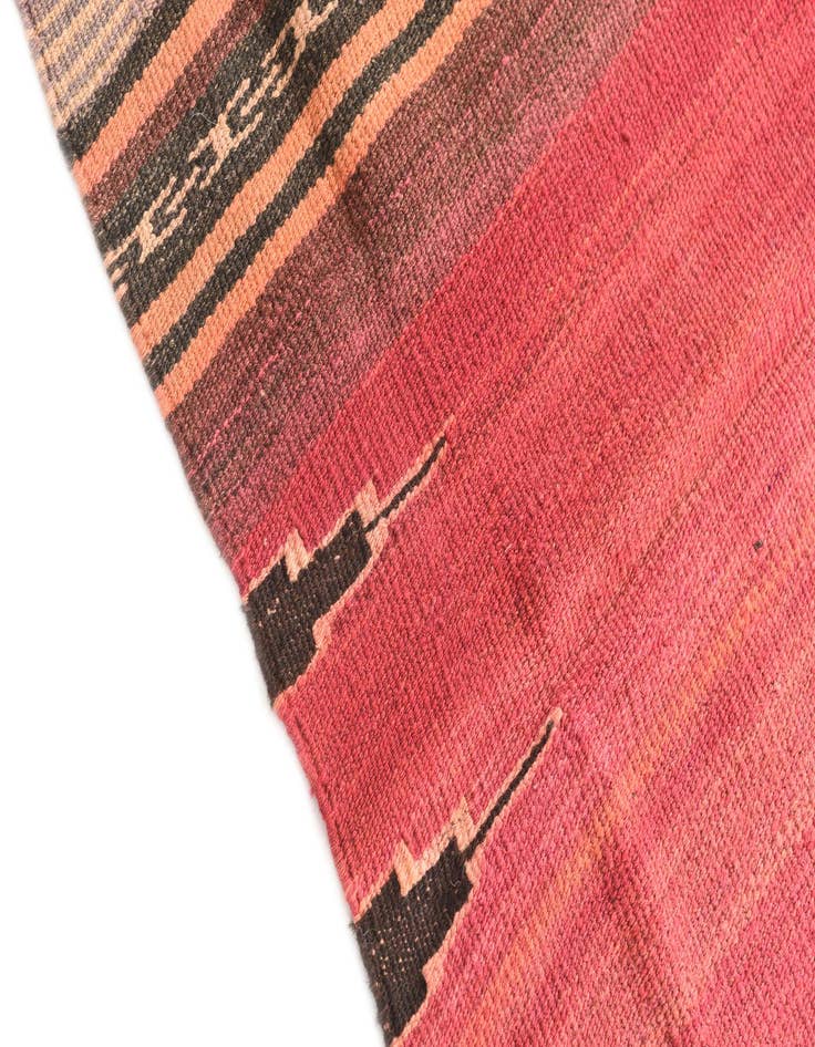 Detail image of 3' 4 x 4' Hand Woven Kilim Modern Wool Rug