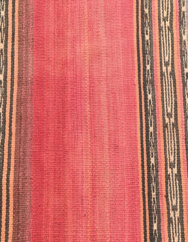 Detail image of 3' 4 x 4' Hand Woven Kilim Modern Wool Rug