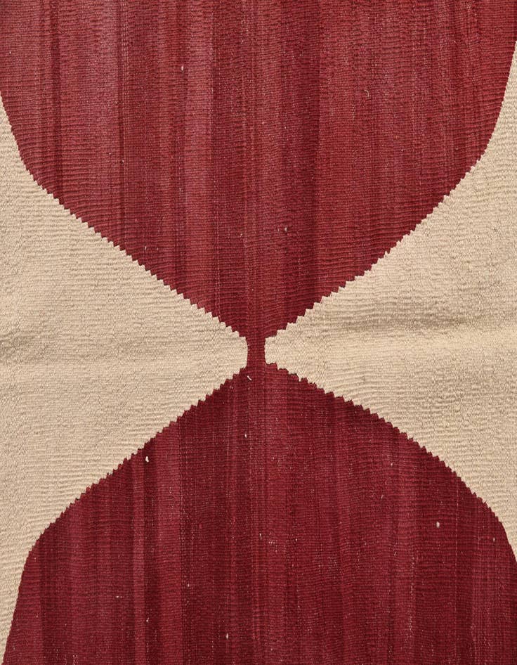 Detail image of  6' 10 x 9' 9  Hand Woven Kilim Modern Wool Rug