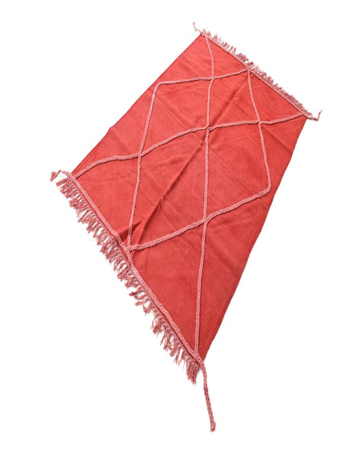 Detail image of  3' 5 x 4' 9  Hand Woven Kilim Modern Wool Rug