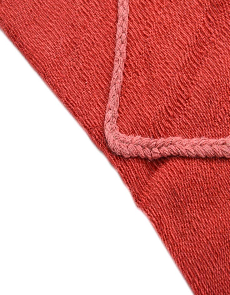 Detail image of 3' 4 x 4' 10 Hand Woven Kilim Modern Wool Rug