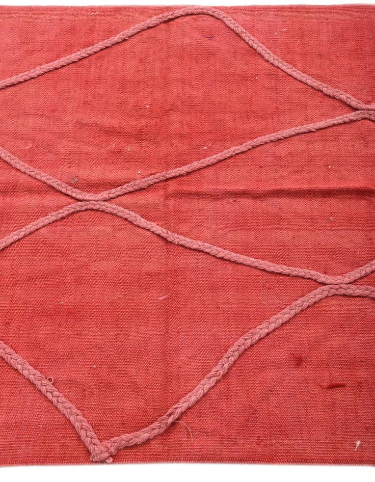 Detail image of  3' 3 x 4' 8  Hand Woven Kilim Modern Wool Rug