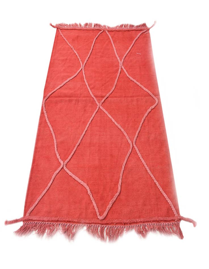 Detail image of  3' 6 x 4' 10  Hand Woven Kilim Modern Wool Rug