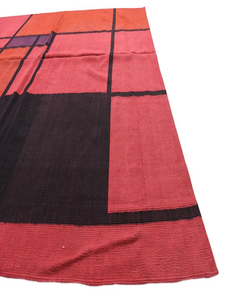 Detail image of  6' 8 x 9' 7  Hand Woven Kilim Modern Wool Rug