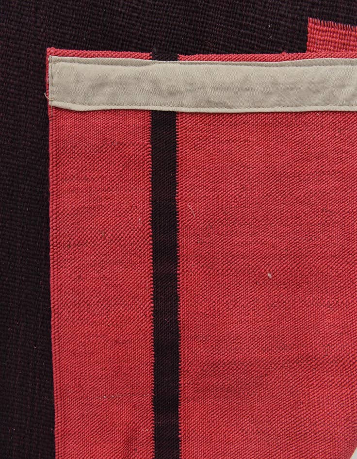 Detail image of  6' 8 x 9' 7  Hand Woven Kilim Modern Wool Rug