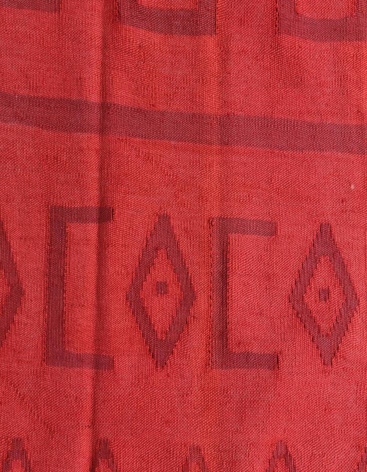 Detail image of  4' 10 x 6' 2  Hand Woven Kilim Modern Wool Rug