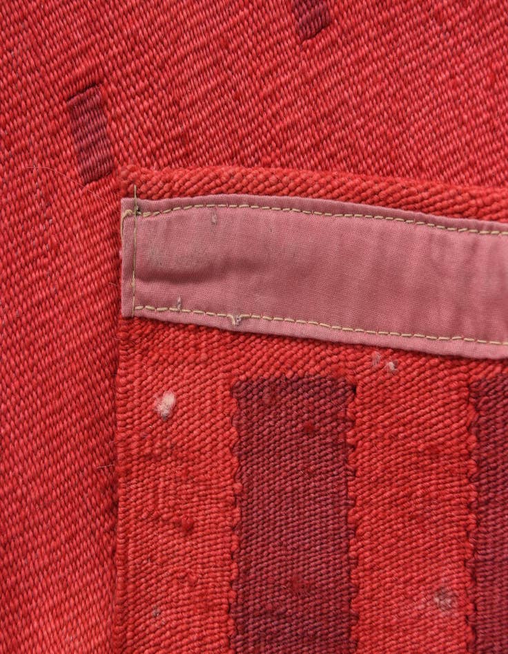 Detail image of  4' 10 x 6' 2  Hand Woven Kilim Modern Wool Rug