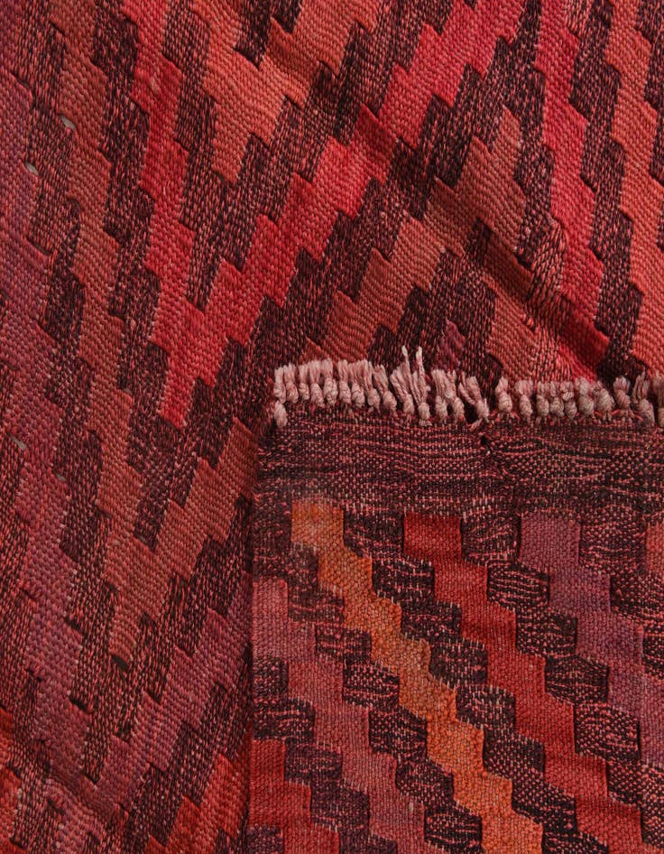 Detail image of  3' 4 x 4' 7  Hand Woven Kilim Modern Wool Rug