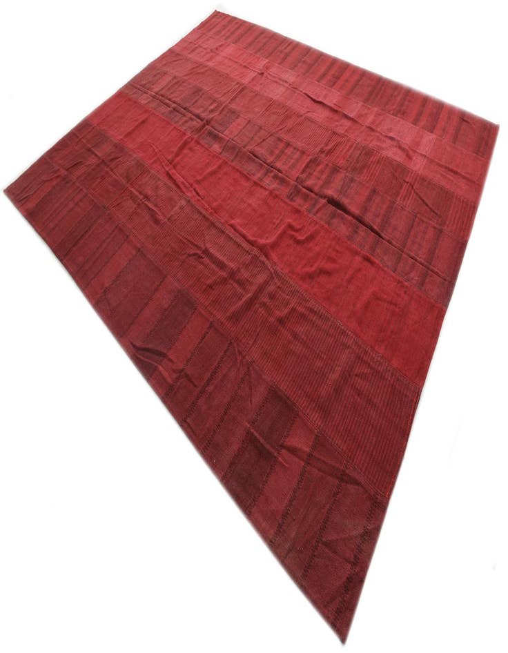 Detail image of  10' x 12' 1  Hand Woven Kilim Modern Wool Rug