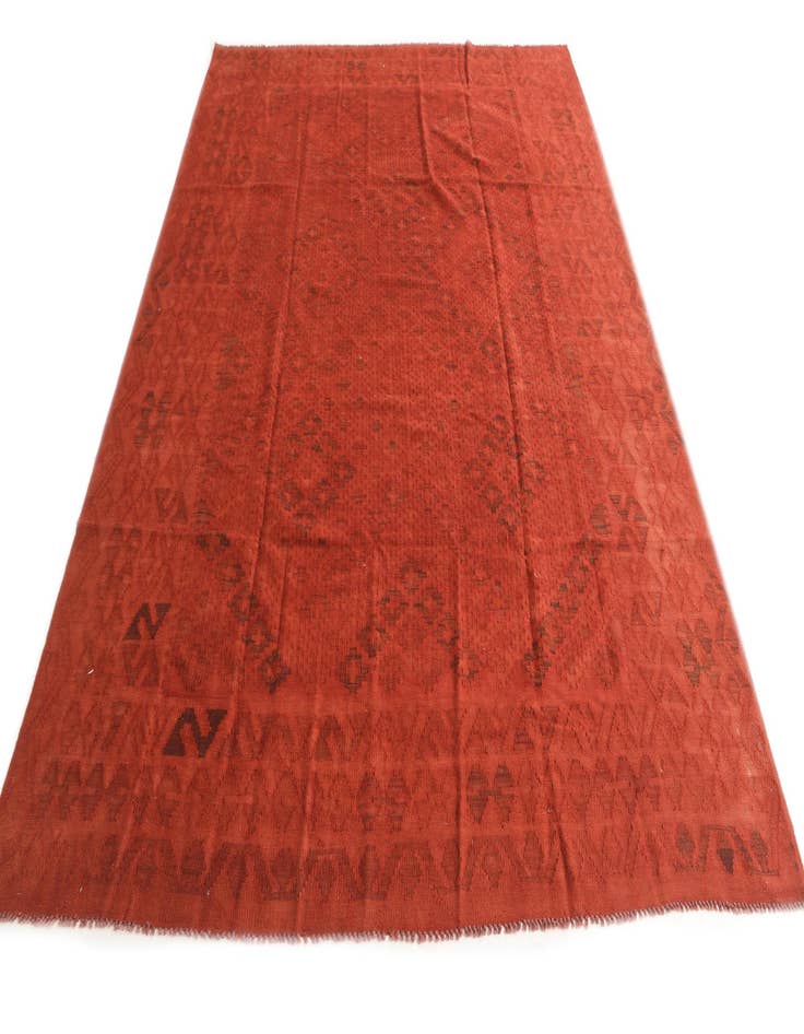 Detail image of  7' x 9' 6  Hand Woven Kilim Modern Wool Rug