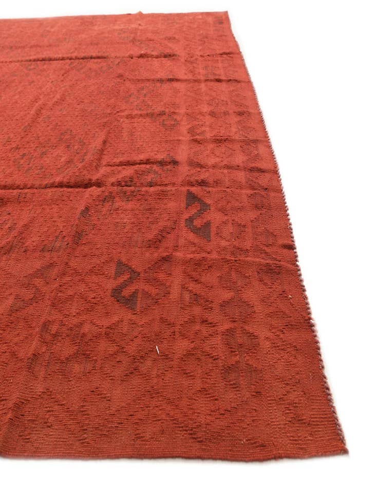 Detail image of  7' x 9' 6  Hand Woven Kilim Modern Wool Rug