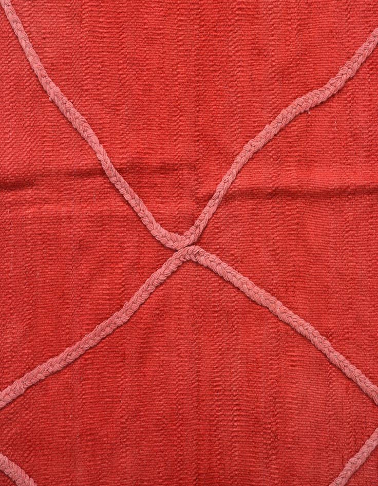 Detail image of  4' 2 x 6'  Hand Woven Kilim Modern Wool Rug