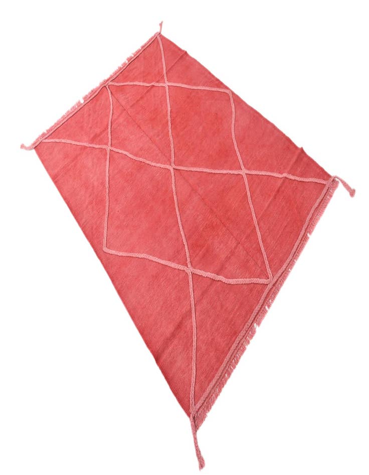 Detail image of  4' 2 x 5' 10  Hand Woven Kilim Modern Wool Rug