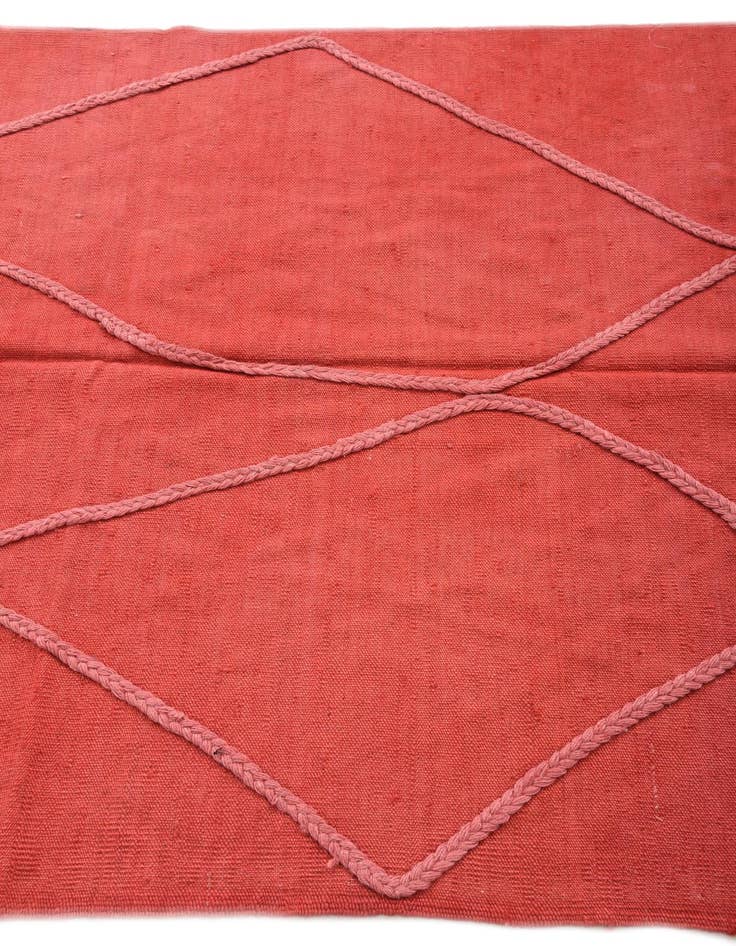 Detail image of  4' x 6' 2  Hand Woven Kilim Modern Wool Rug