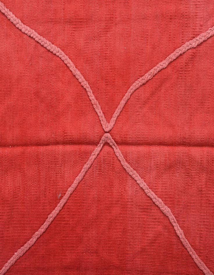 Detail image of  5' 6 x 8'  Hand Woven Kilim Modern Wool Rug