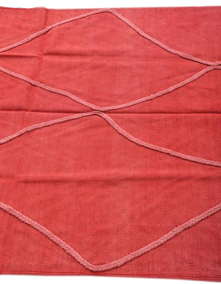 Detail image of  3' 10 x 6'  Hand Woven Kilim Modern Wool Rug