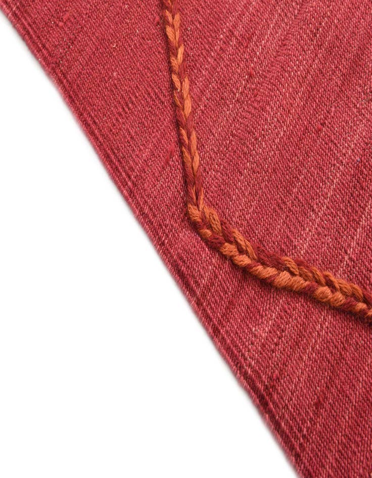 Detail image of  3' 6 x 4' 11  Hand Woven Kilim Modern Wool Rug