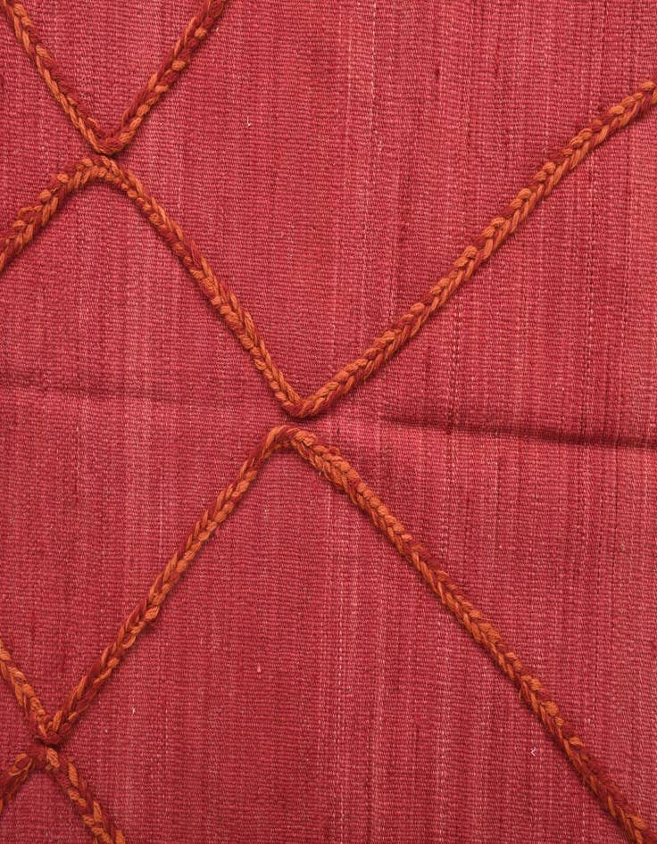 Detail image of  3' 6 x 4' 11  Hand Woven Kilim Modern Wool Rug