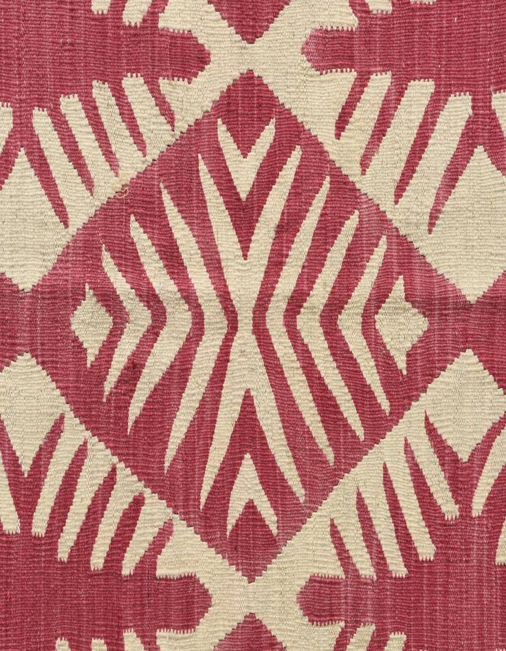 Detail image of  4' 5 x 6' 5  Hand Woven Kilim Modern Wool Rug