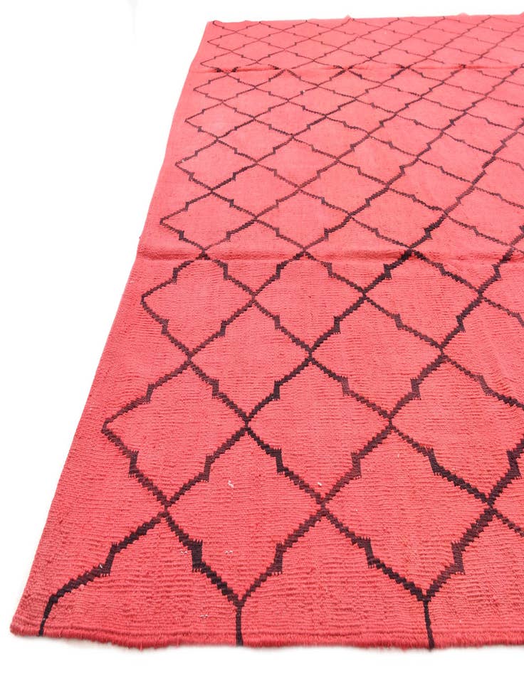 Detail image of  8' 4 x 9' 7  Hand Woven Kilim Modern Wool Rug