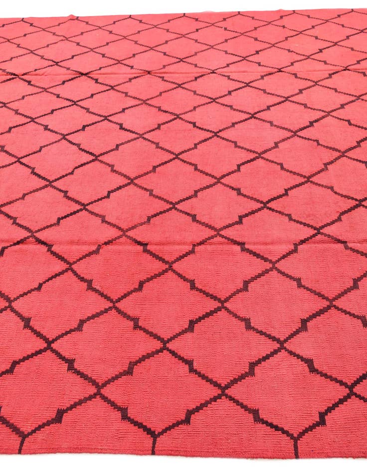 Detail image of  8' 4 x 9' 7  Hand Woven Kilim Modern Wool Rug