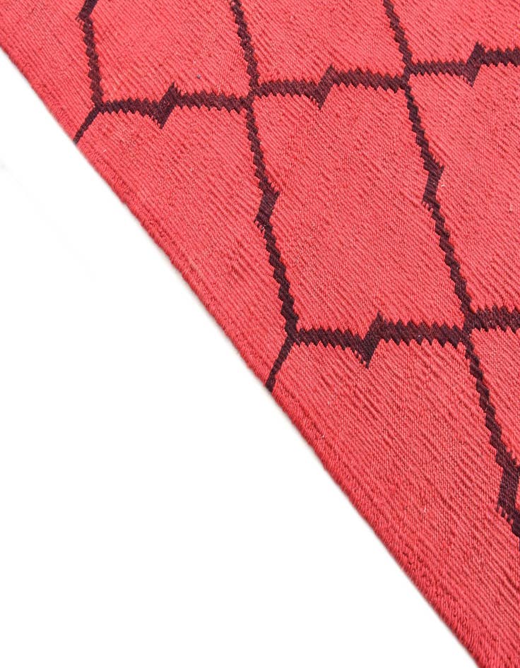 Detail image of  8' 4 x 9' 7  Hand Woven Kilim Modern Wool Rug