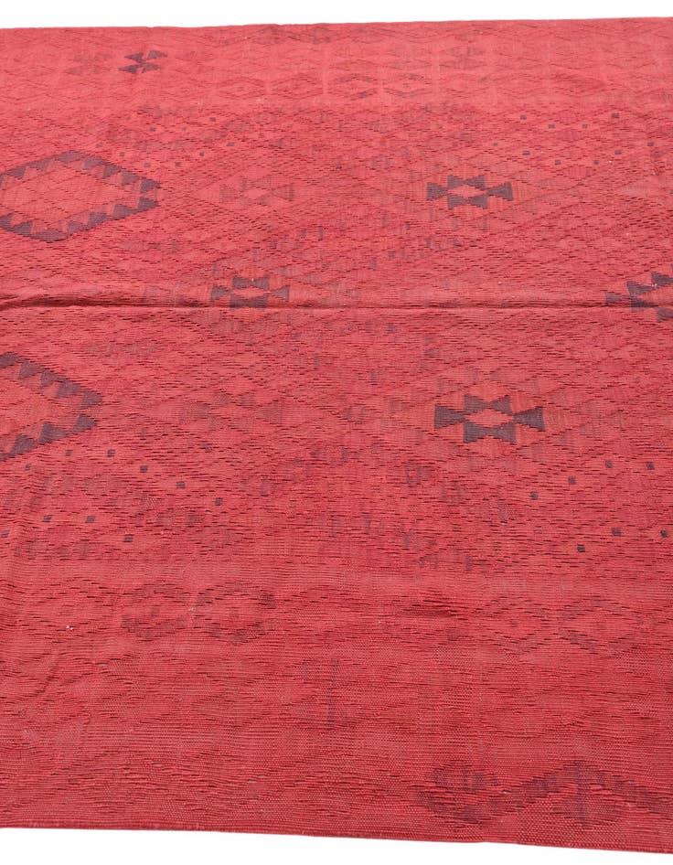 Detail image of  5' 7 x 8'  Hand Woven Kilim Modern Wool Rug