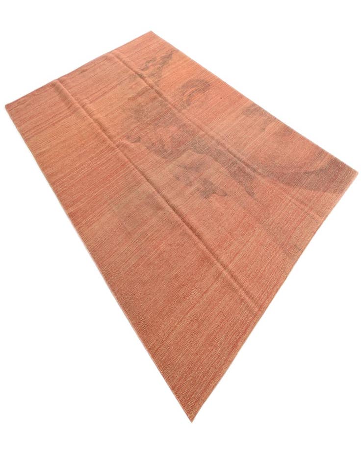 Detail image of  6' 8 x 9' 9  Hand Woven Kilim Modern Wool Rug