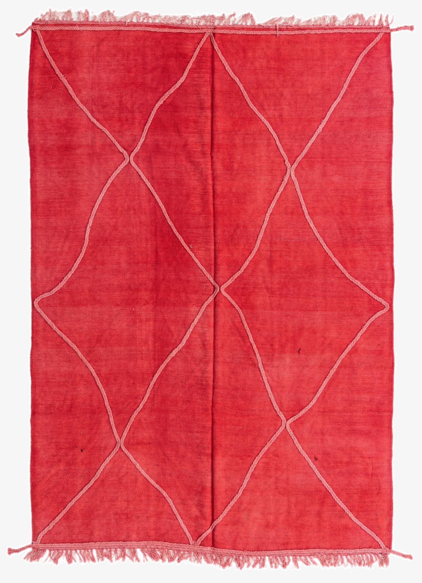  5' 6 x 8'  Hand Woven Kilim Modern Wool Rug