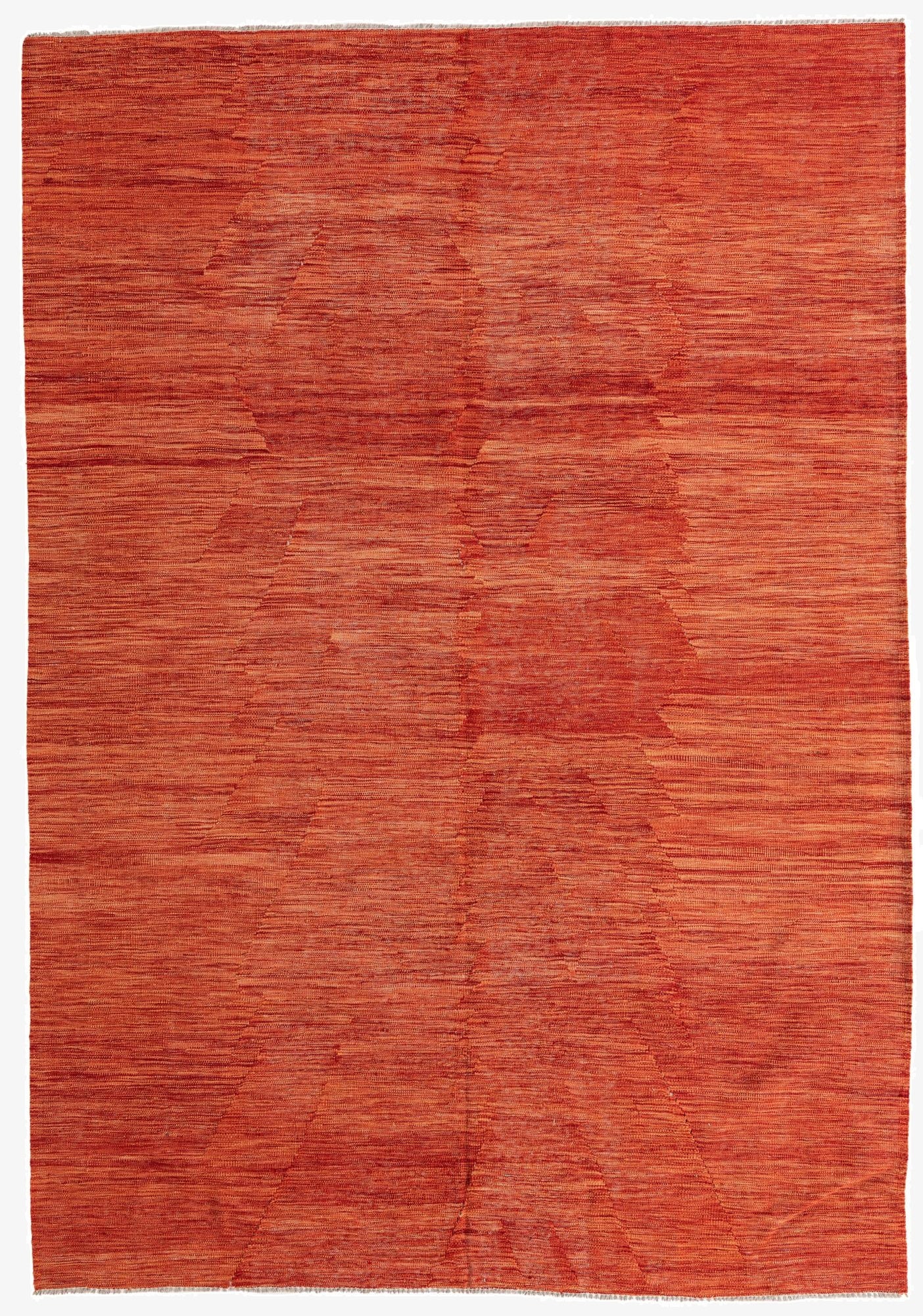  6' 10 x 9' 8  Hand Woven Kilim Modern Wool Rug