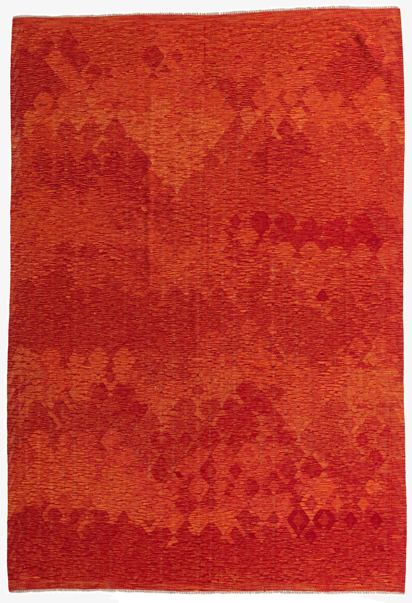  6' 8 x 9' 10  Hand Woven Kilim Modern Wool Rug