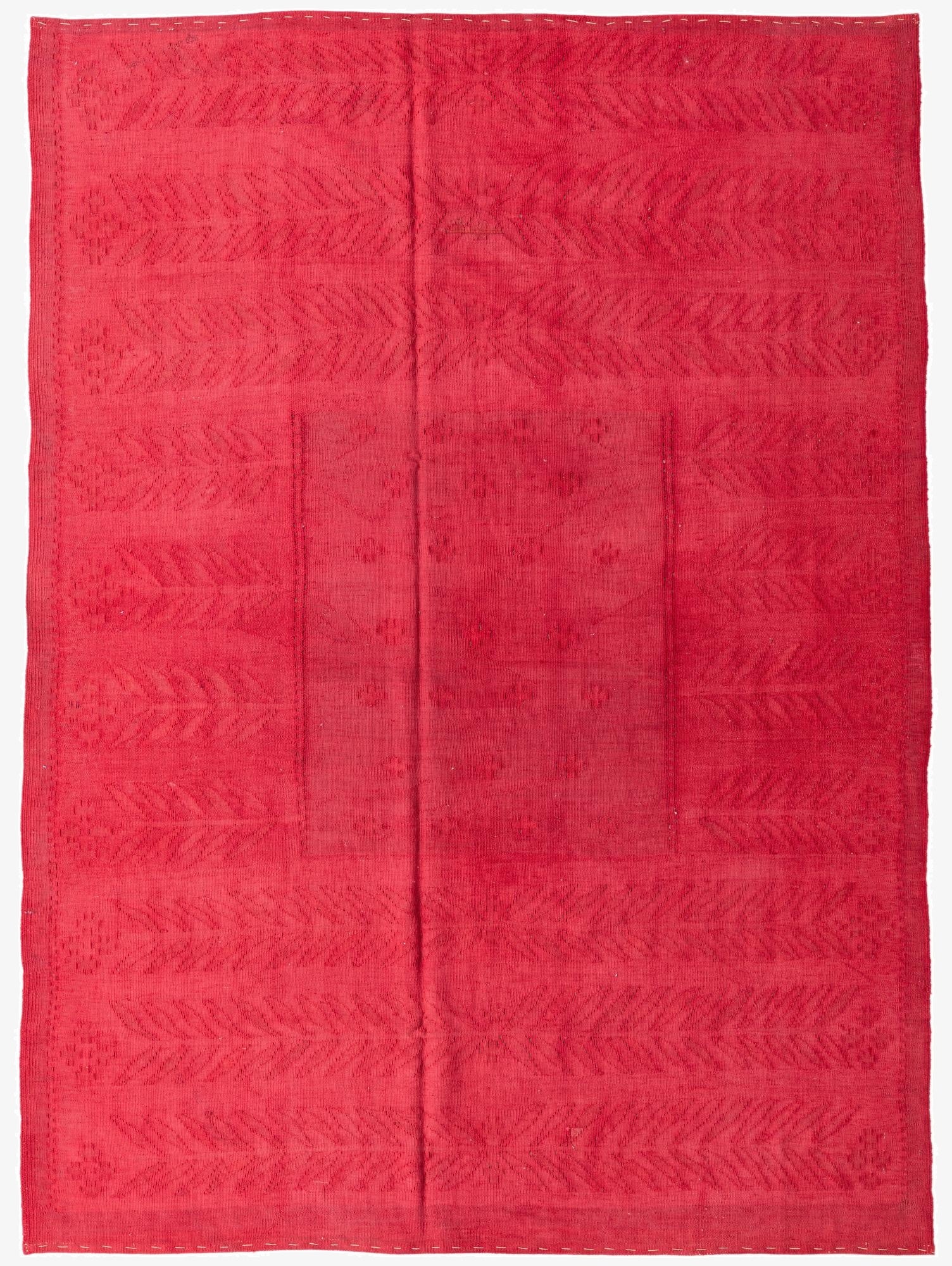  6' 7 x 9'  Hand Woven Kilim Modern Wool Rug