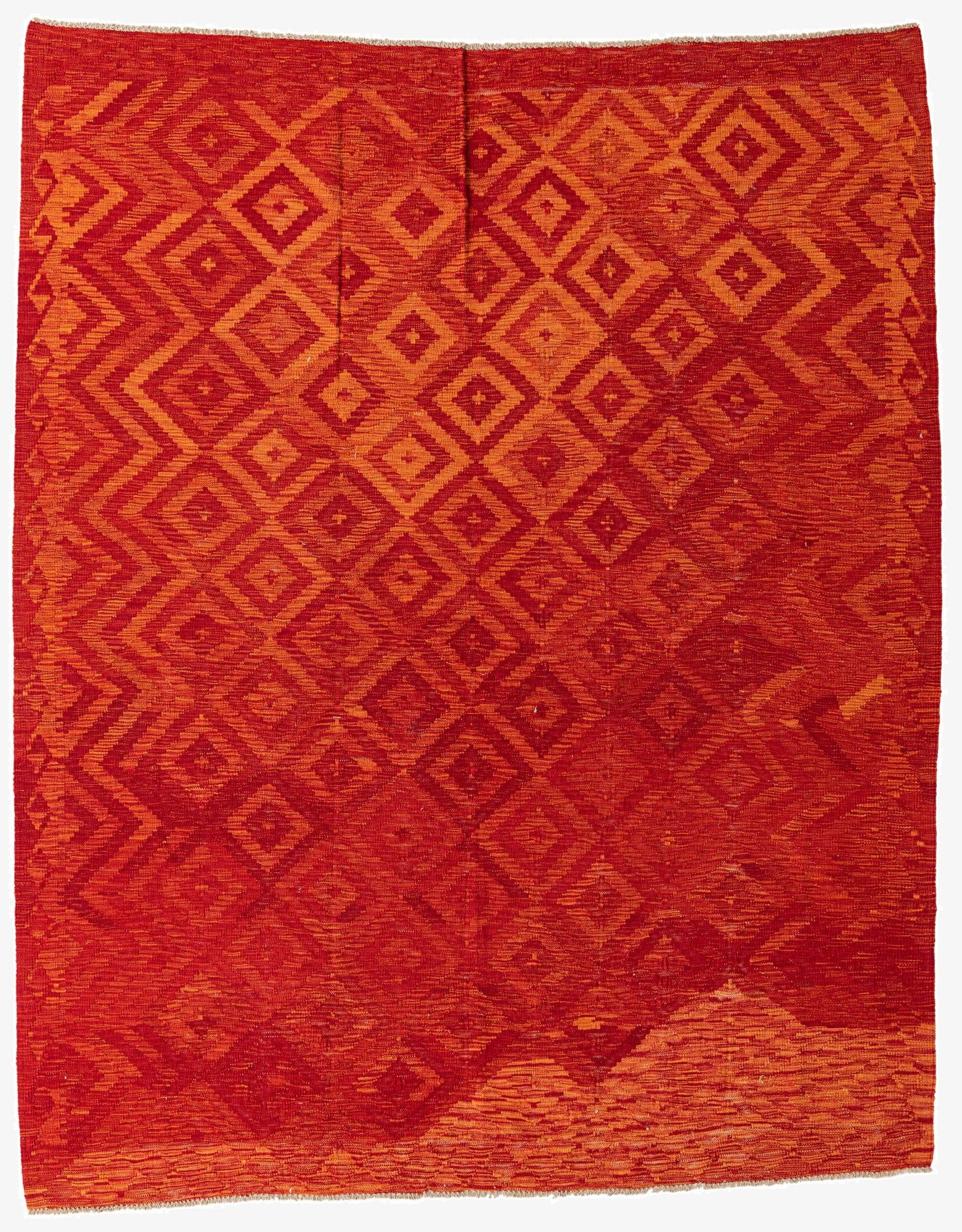  6' 6 x 8' 1  Hand Woven Kilim Modern Wool Rug