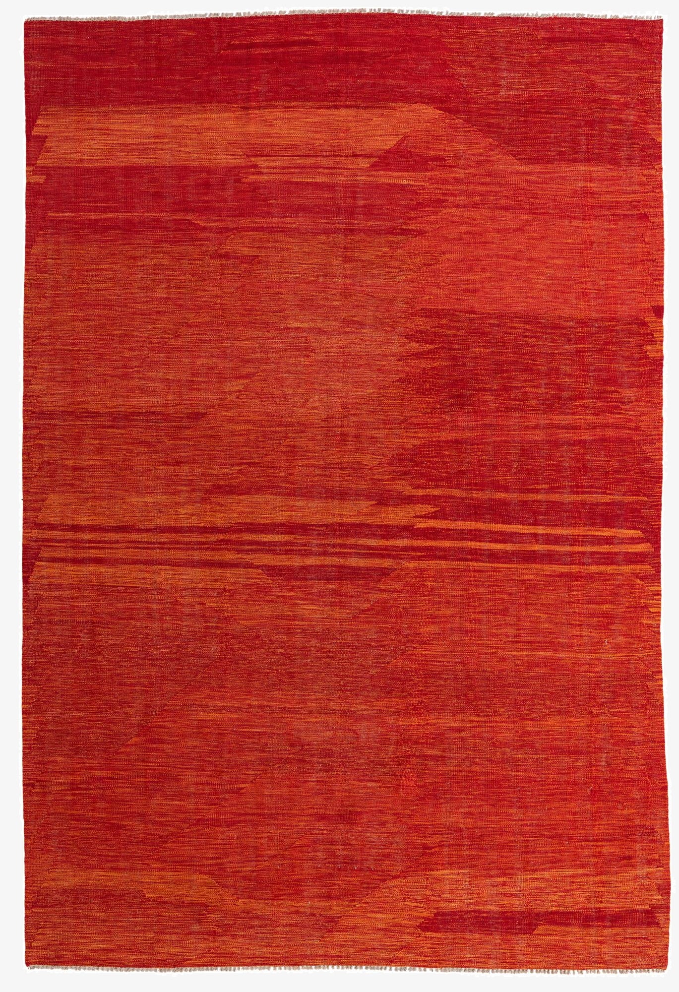  6' 7 x 9' 9  Hand Woven Kilim Modern Wool Rug