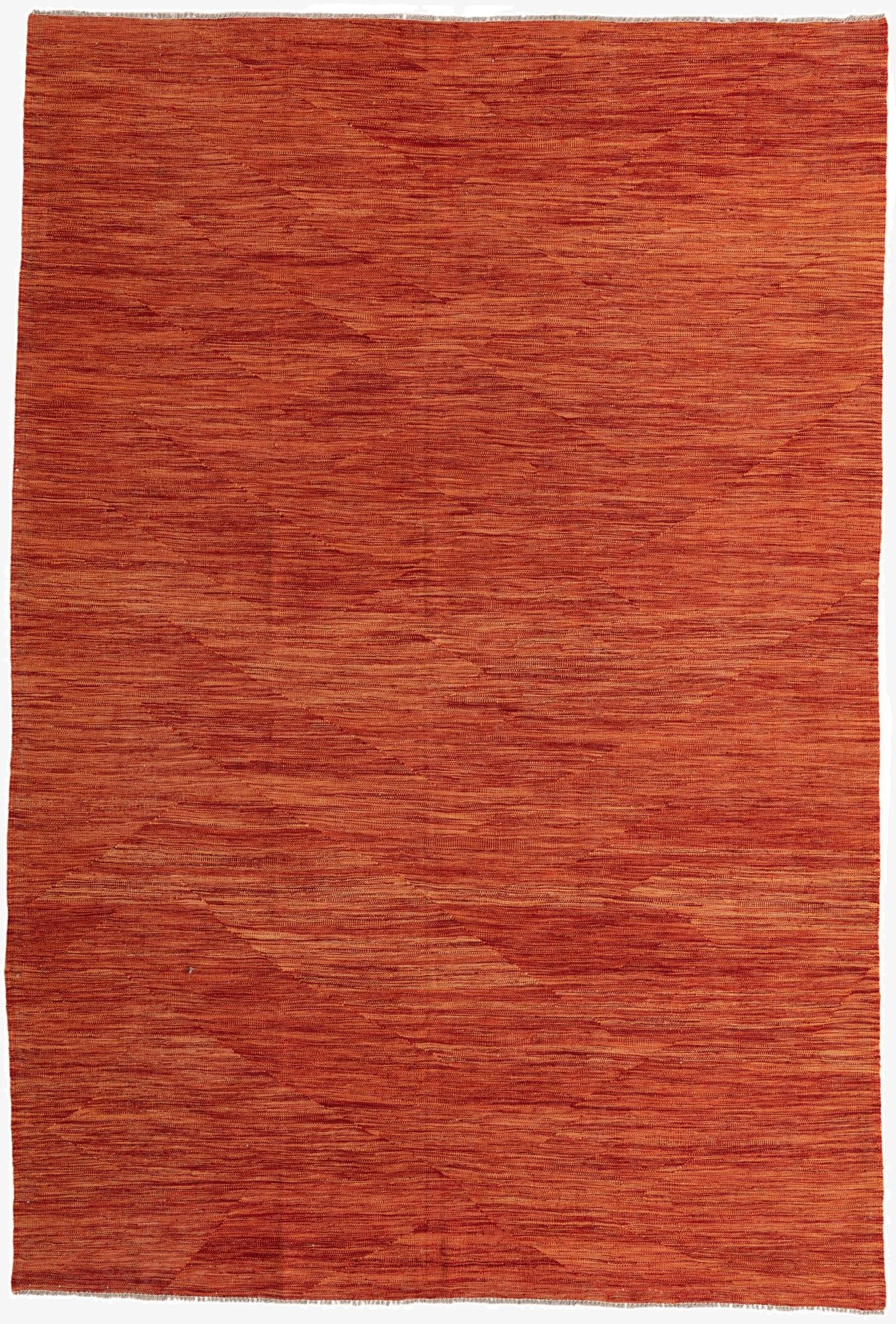  6' 8 x 9' 9  Hand Woven Kilim Modern Wool Rug