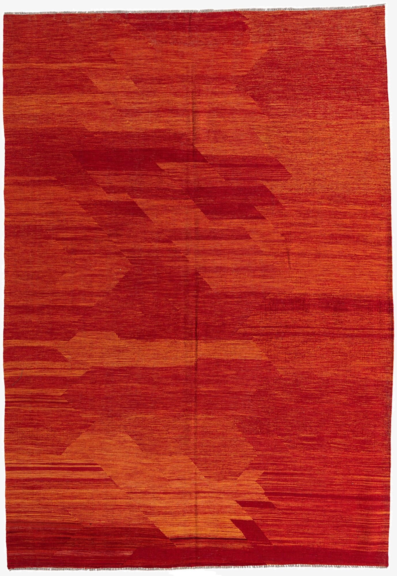  6' 10 x 9' 8  Hand Woven Kilim Modern Wool Rug