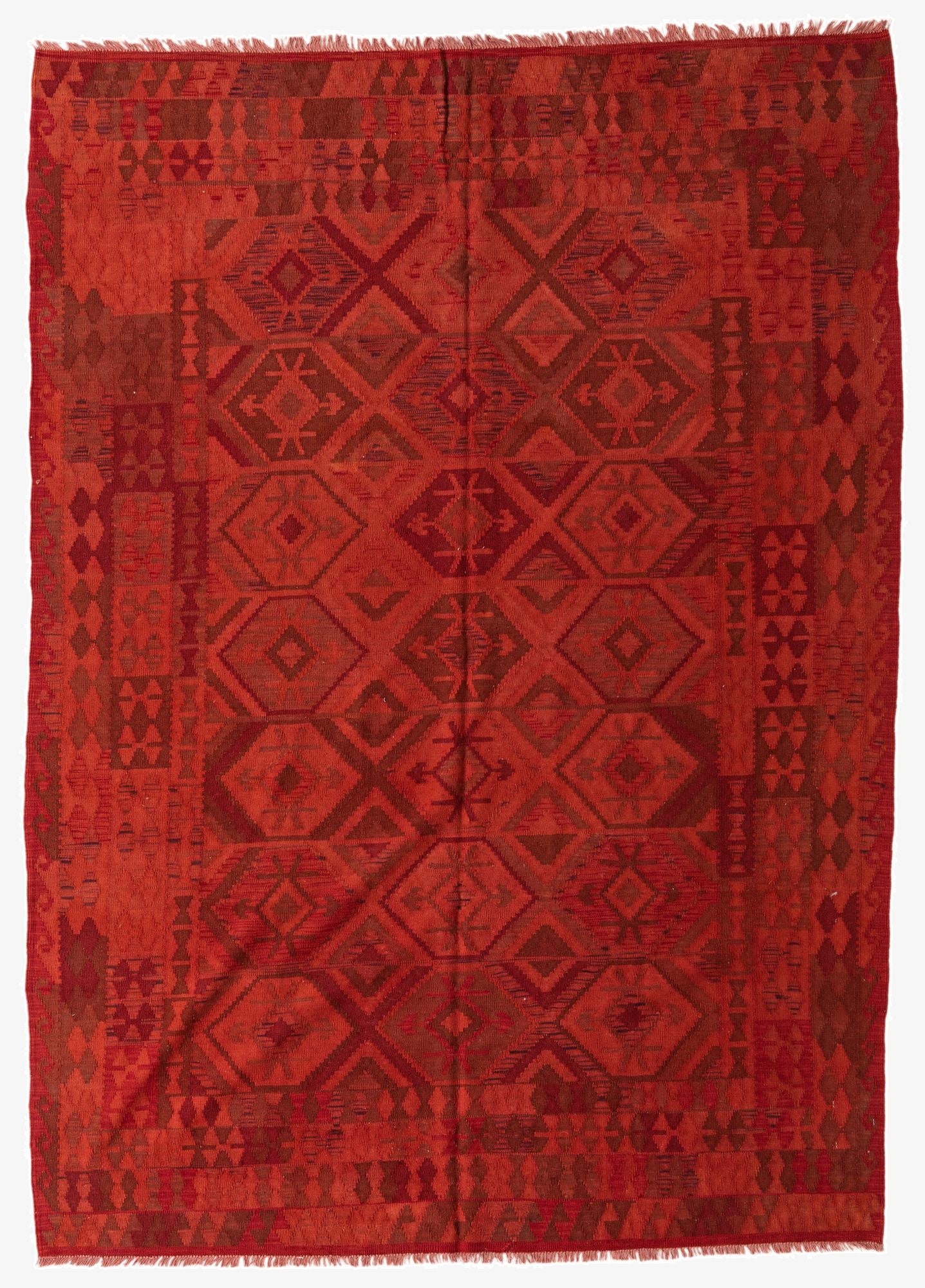  5' x 8' 3  Hand Woven Kilim Modern Wool Rug