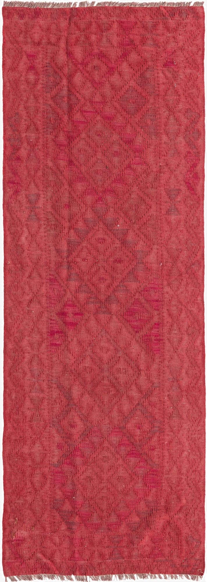 3' 1 x 6' 2  Hand Woven Kilim Modern Wool Rug