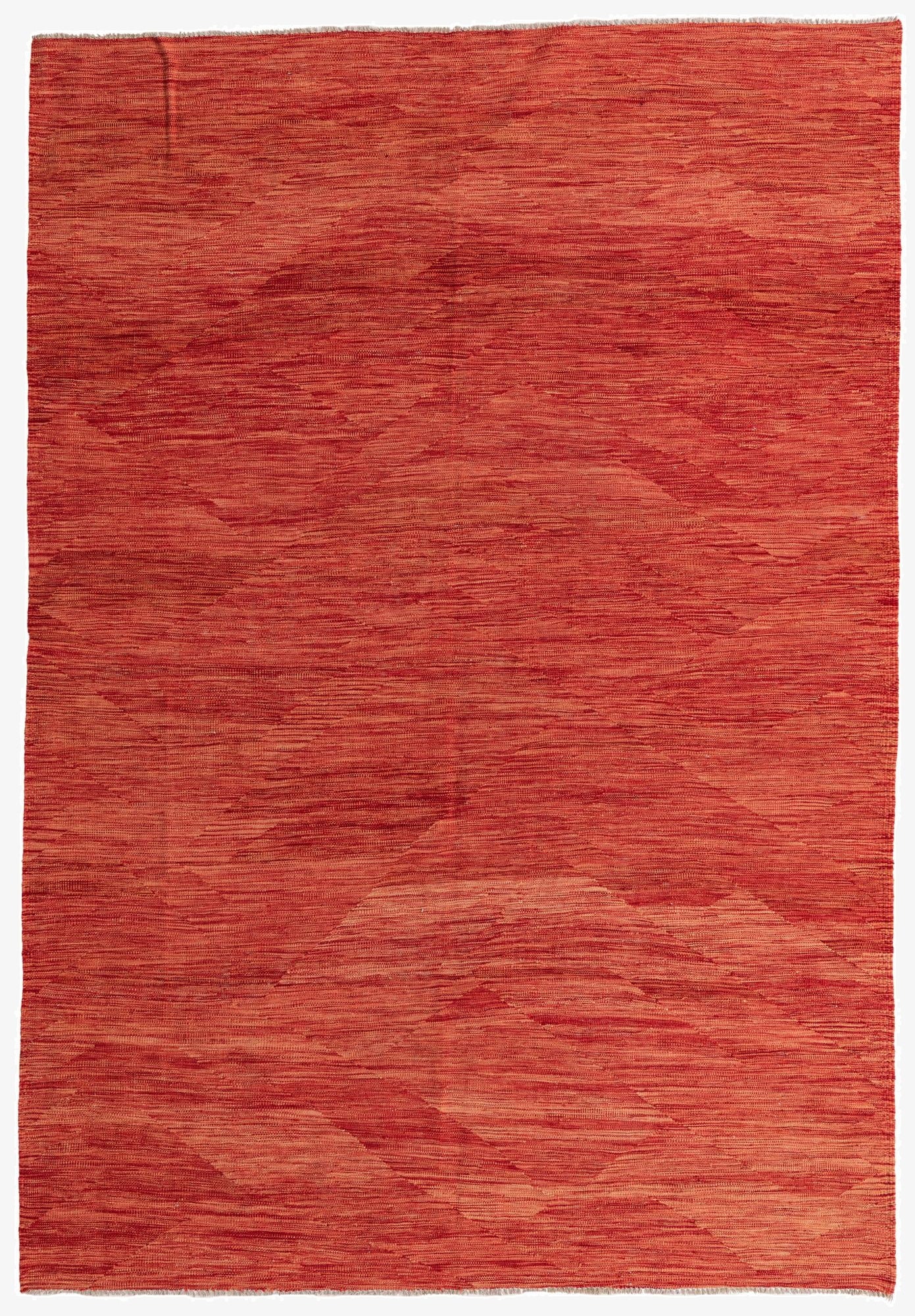  6' 8 x 9' 8  Hand Woven Kilim Modern Wool Rug